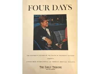 JFK 4 Days Book By The Daily Tribune With Original Mail Packaging