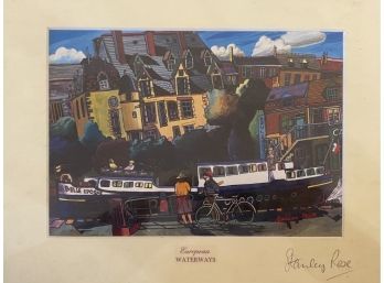 Limited Edition Framed Stanley Rose (Dorset) Print Of European Waterways