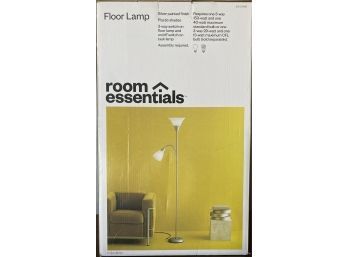 Target New In Box Floor Lamp With Two Shades In Silver Painted Finish
