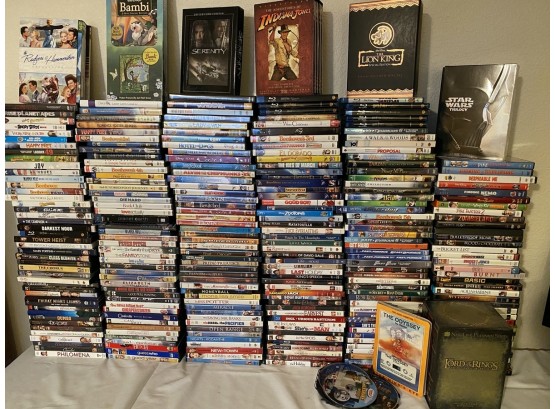 Awesome Collection Of Over 250+ DVDs Including Disney- Including Boxed Sets