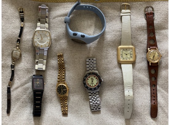 Collection Of Watches Including Times, Cheval, Tag Heuer, Seiko, Kenneth Cole, Nike, Wittenaeur