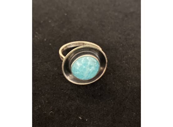 835 Turquoise  Silver Ring