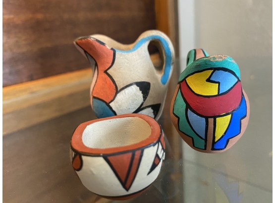 Miniature Pottery Set (3) 'Jemez'