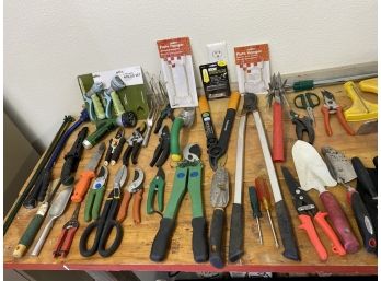 Large 60+ Item Collection Of Gardening Tools