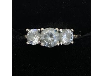 14K Ring With Large Cubic Zirconia