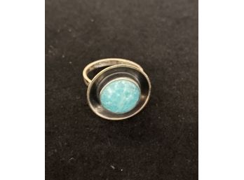 835 Turquoise  Silver Ring