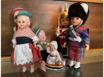 Collection Of 6 'Edi' German Folk Dolls