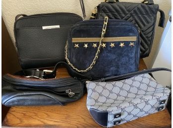 Collection Of Designer Handbags Including Mondi, Brighton, And Ralph Lauren