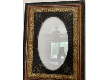 Antique Large Oval Picture Plaque Or Frame
