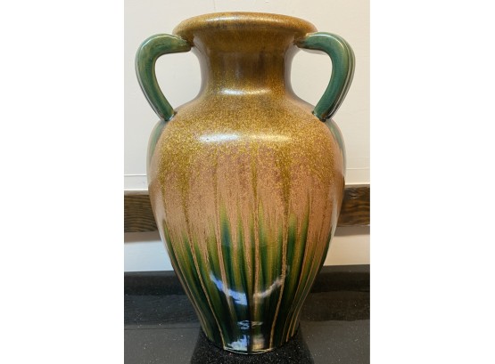 Green And Brown Flower Vase