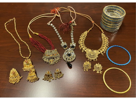 Lot Of Indian Style Costume Jewelry