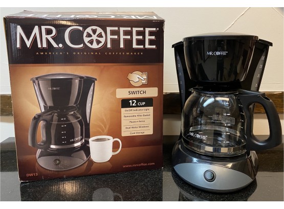 Like New Mr Coffee 12 Cup Coffee Maker With Box