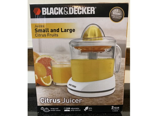 Like New Black And Decker Citrus Juicer