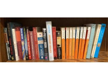 Shelf Of Books Including Jan Karon Books, And A Thousand Splendid Suns
