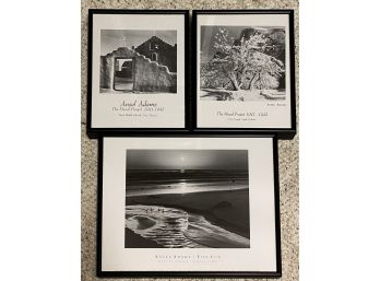 Three Small Ansel Adams Frames Prints