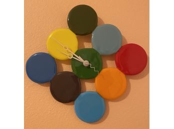 Colorful Hanging Wall Clock
