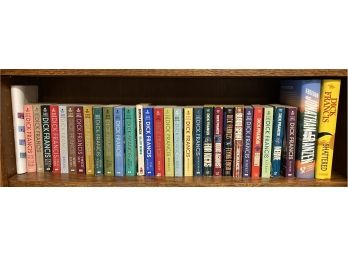 Shelf Of Books Featuring British Crime Writer  Dick Francis