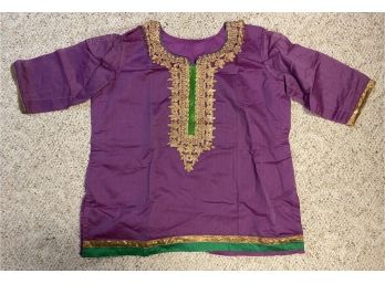 Purple Indian Tunic Top