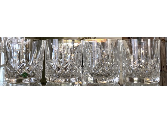 4 Waterford Whiskey Glasses