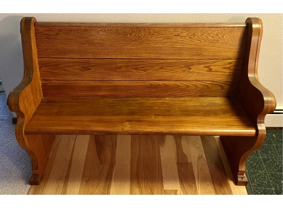 Gorgeous Hand Carved Authentic Church Pew