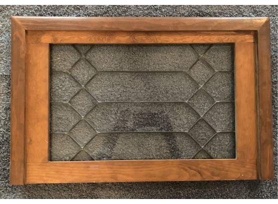 Decorative Glass And Wood Wall Hanging