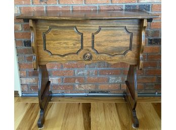 Wooden Side Table With Shelf