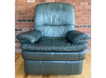 Forest Green Faux Leather Chair