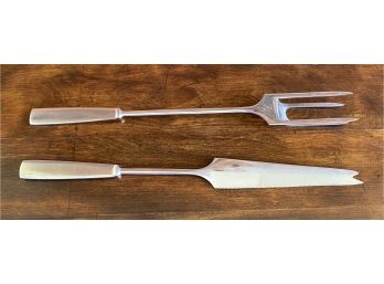 Capri Italy Stainless Serving Fork And Knife