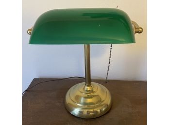 Vintage Brass Desk Lamp (works)