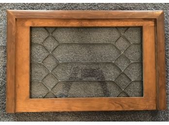 Decorative Glass And Wood Wall Hanging