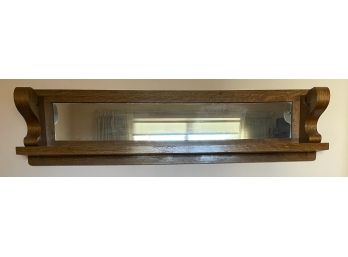 Gorgeous 5' Solid Wood Mirrored Shelf