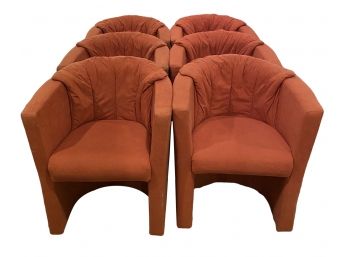 (6) Mid Century Style Upholstered Chairs