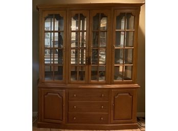 Lighted Glass Front China Cabinet