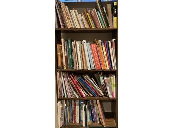 (4) Full Shelves Of Books