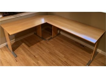 Wood & Metal Corner Desk