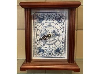 Small Cross Stitch Wooden Clock