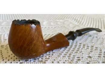 Vintage Stone Age #607 Walnut Pipe Made In Italy