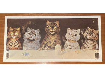 (2) Ben Abels Cat Poster Prints