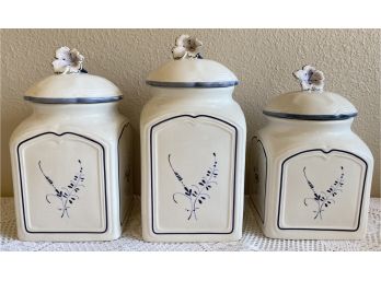 Collection Of (3) Lidded Canisters By Villeroy & Boch