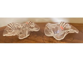 Lot Of 2 Joska Crystal Candy Dishes
