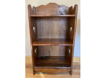 Small Arts & Crafts Bookcase With Heart Cutout