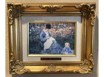 Small Claude Monet Reproduction In Frame