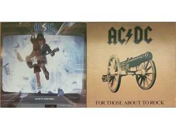 ACDC For Those About To Rock & Blow Up Your Video Vinyl Albums