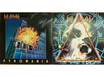 Def Leppard Pyromania & Hysteria Vinyl Albums