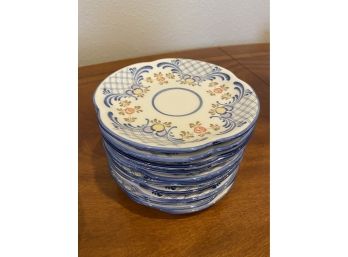 (11) Zeller Keramic Teacup Plates