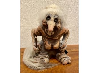 Fosse Troll Figurine Hand Made In Norway With Original Tag