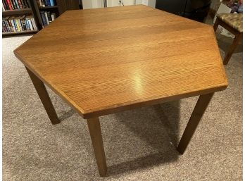Solid Wood Dining Table With Built In Leaf