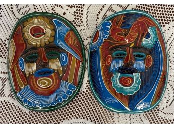 2 Vibrant Wall Art Masks