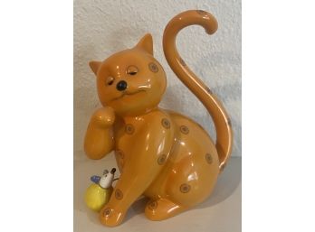Signed Kaiser Hand Made Cat Figurine