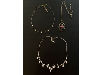 Lot Of 3 Custom Jewelry Necklaces